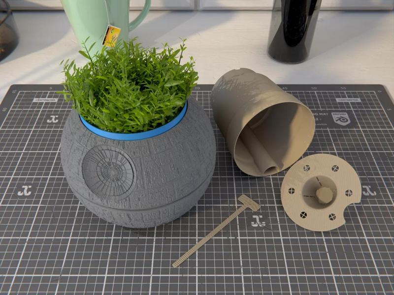 Death Star Self Watering Pot (Ø 10 cm)   