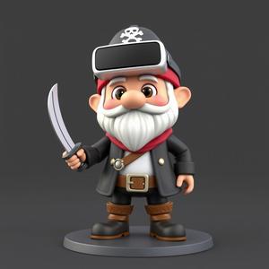 Pirate Gnome - Fun and Adventurous Desk Decoration