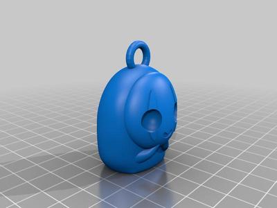 Faceless Chibi Spirited Away With Keychain Ring