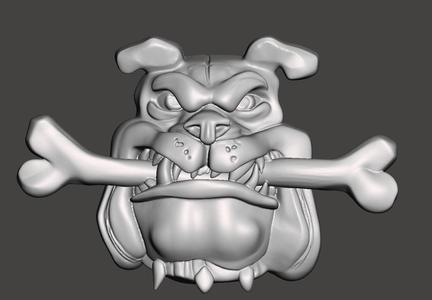 dog with bone