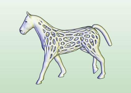Voronoi style horse-2mm version