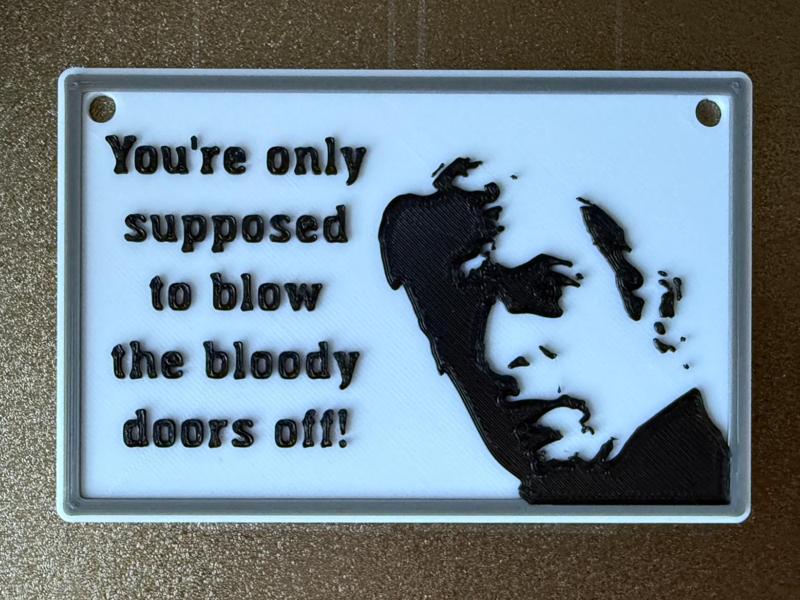 Michael Caine - Blow The Doors Off - sign