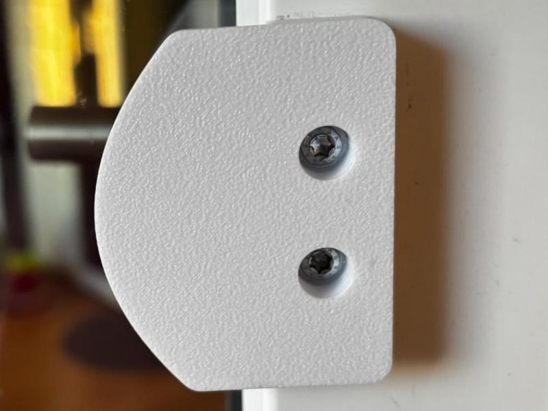 Schüco Balcony Door Handle with Screw Holes