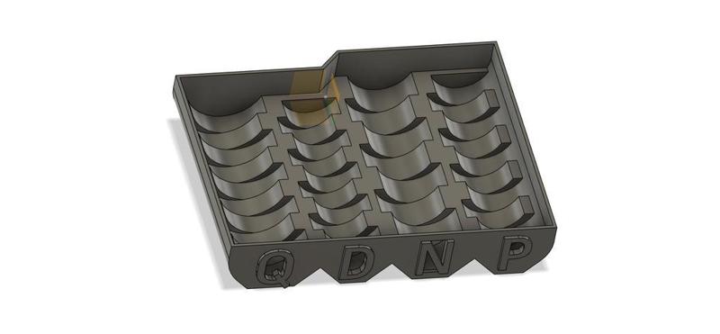 Pocket coin counting tray