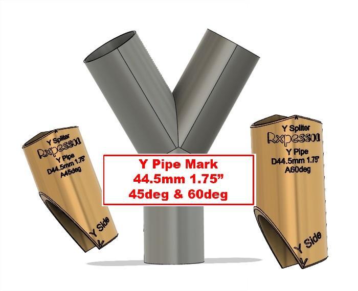 Y Cut Pipe  (D44.5mm 1.75")