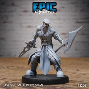 Master Sailor Spear ‧ DnD Miniature ‧ Tabletop Miniatures ‧ Gaming Monster ‧ 3D Model ‧ RPG ‧ DnDminis ‧ STL FILE