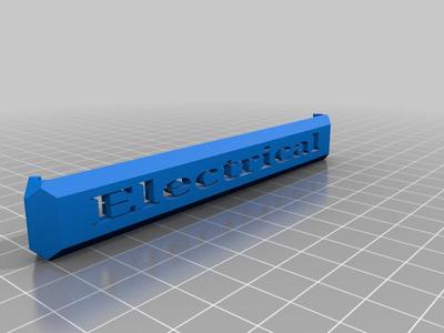 Milwaukee Low Profile Packout Electrical Label