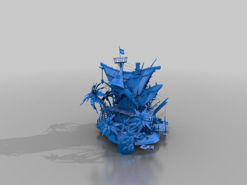 Pirate Island - man-o-war - terrain