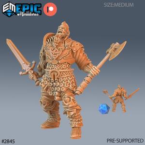 Viking Invader ‧ DnD Miniature ‧ Tabletop Miniatures ‧ Gaming Monster ‧ 3D Model ‧ RPG ‧ DnDminis ‧ STL FILE
