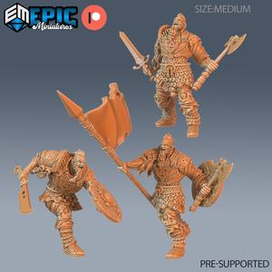 Viking Invader Set ‧ DnD Miniature ‧ Tabletop Miniatures ‧ Gaming Monster ‧ 3D Model ‧ RPG ‧ DnDminis ‧ STL FILE