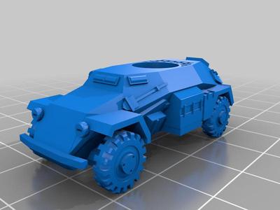SDFKZ 221 w/ 2.8 Panzerbusche 41