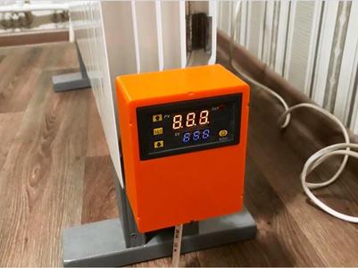 DIY oil Heater. Digital thermostat.