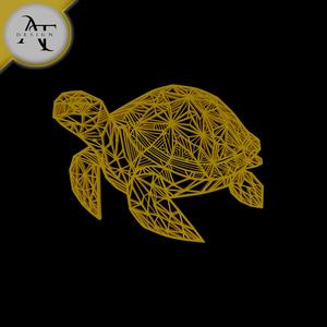 Turtle - Geometric - 2D Wall Art Decor