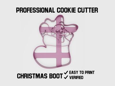 Christmas boot Cookie cutter