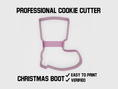 Christmas boot Cookie cutter