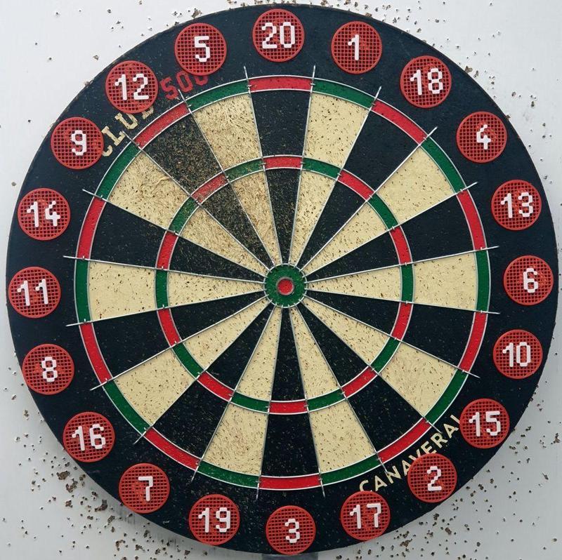 Standalone dartboard numbers tags