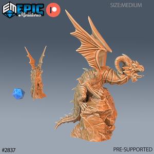 Dragon Wyrmling Angry ‧ DnD Miniature ‧ Tabletop Miniatures ‧ Gaming Monster ‧ 3D Model ‧ RPG ‧ DnDminis ‧ STL FILE