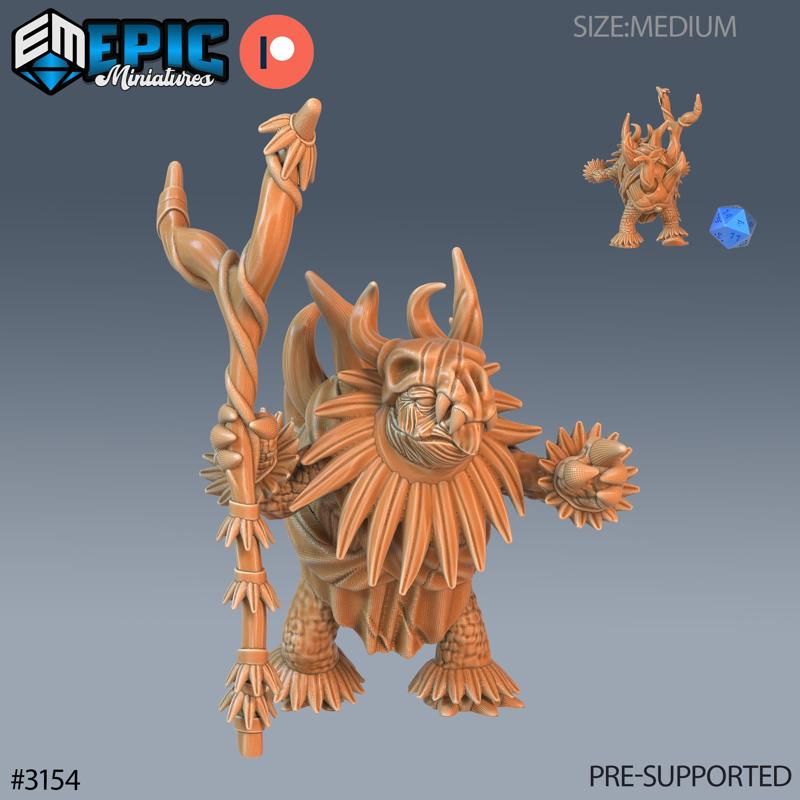 Turtle Folk Tribe Shaman ‧ DnD Miniature ‧ Tabletop Miniatures ‧ Gaming Monster ‧ 3D Model ‧ RPG ‧ DnDminis ‧ STL FILE