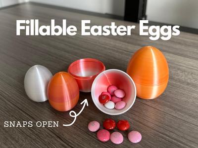 Fillable Easter Eggs - Large and Small Size