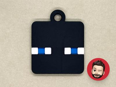 Minecraft Enderman keychain