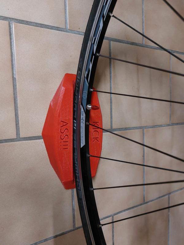 Bike front wheel support for home training