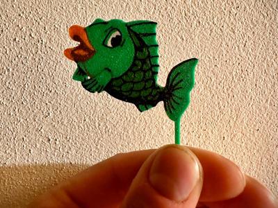 Fish cake topper