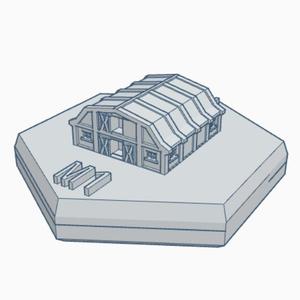Barn Hex Map Scale HMSM024