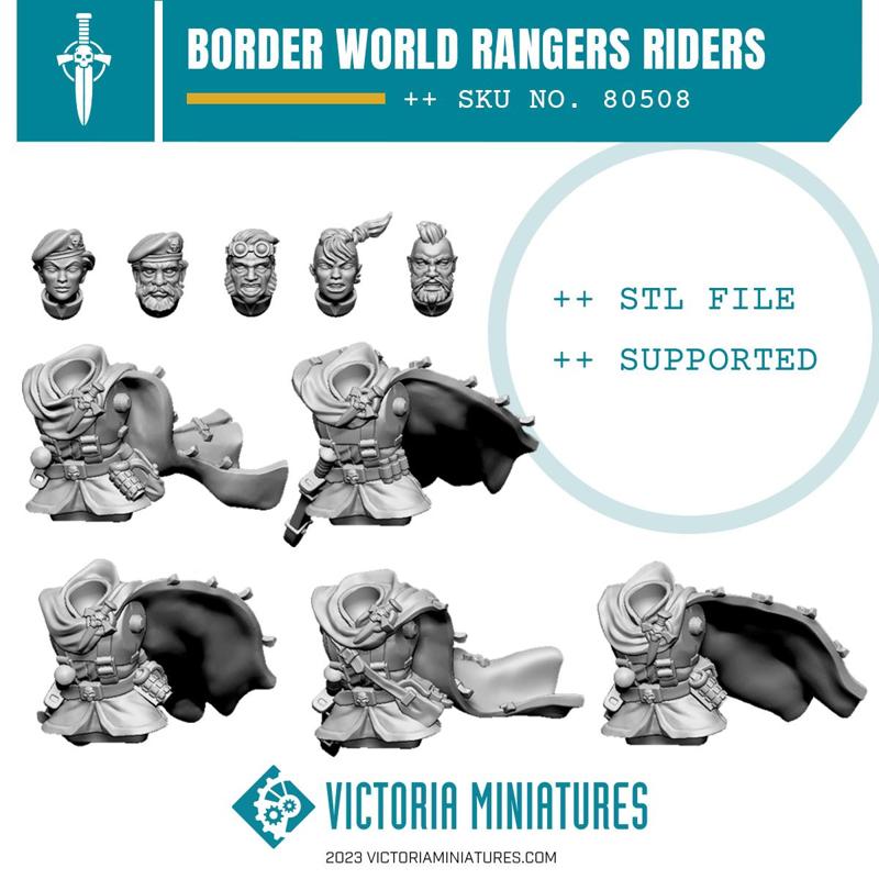 Border World Ranger Riders x5