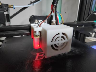 Ender 3 Hot End Cooling Enclousure for Noctua 40x20 Fan /w BL-Touch Mount