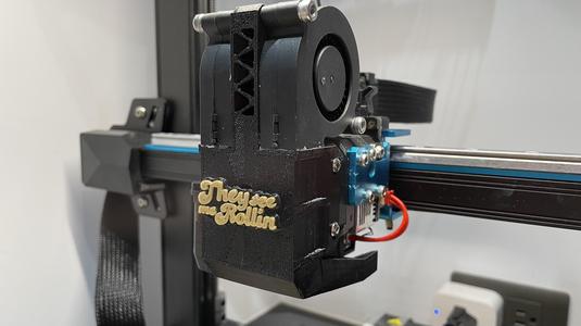 K3D Cooling Duct for Sprite Extruder / Ender 3 S1 Pro with Indicator Hole
