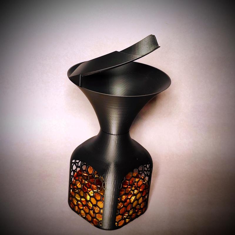 Coin vortex as a Piggy bank