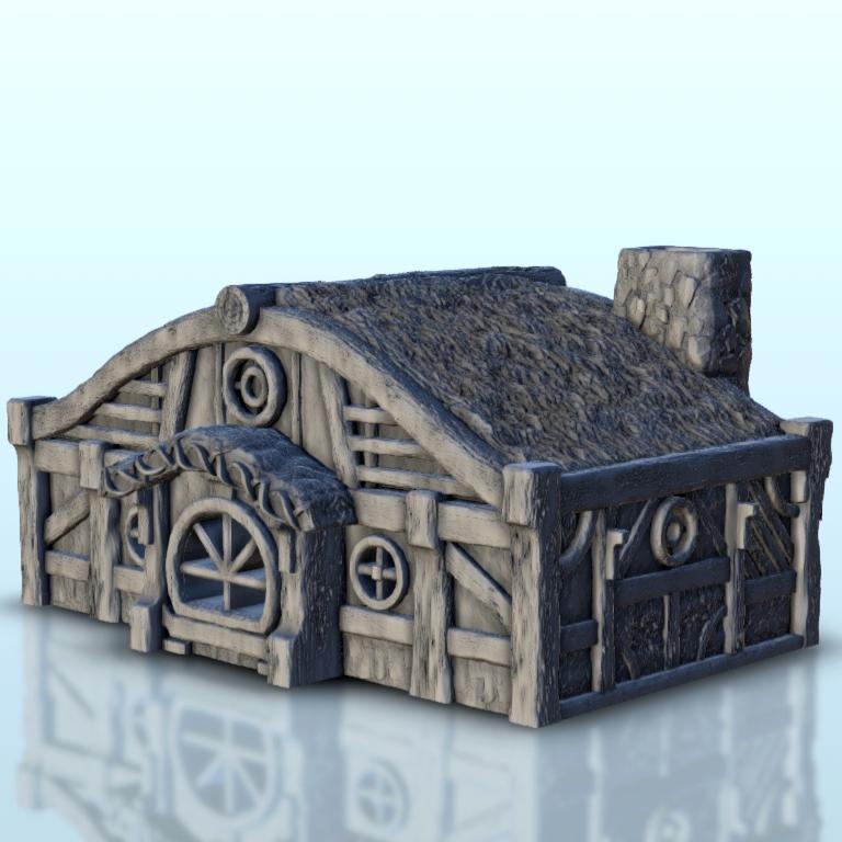 House 2 - Hobbit medieval scenery terrain wargame
