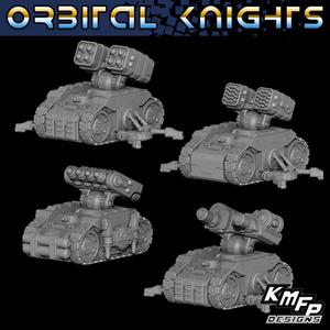 Orbital Knights - Veh2a - Artillery Tanks (6-8mm)