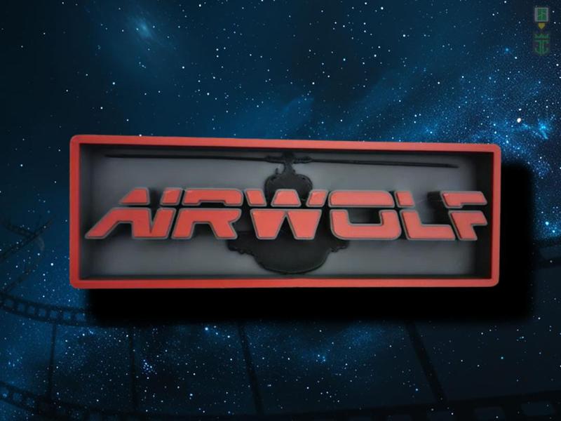 Airwolf TV Film Cinema Room Sign Logo Box