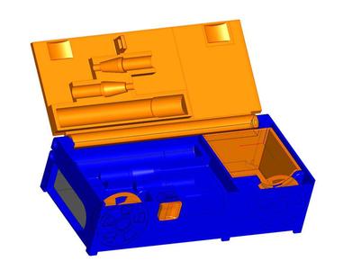 TS-80 Soldering Iron Battery Case for the Stanley 014725R organizer Lager Version with USB Cable Storage (REMIX)