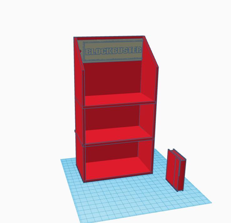 Estante VHS- VHS shelf Vintage BLOCKBUSTER