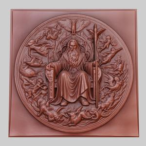 The Chronicles of Narnia 3d printer relief medallion obj stl
