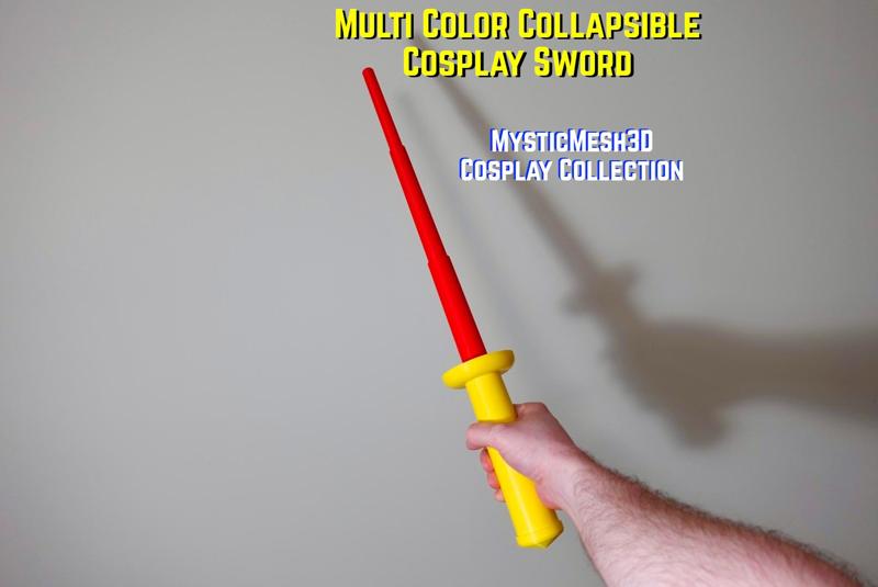 Multi-Color Collapsible Cosplay Sword