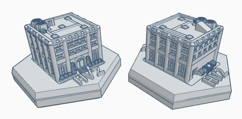 Modern Bank Hex Map Scale
