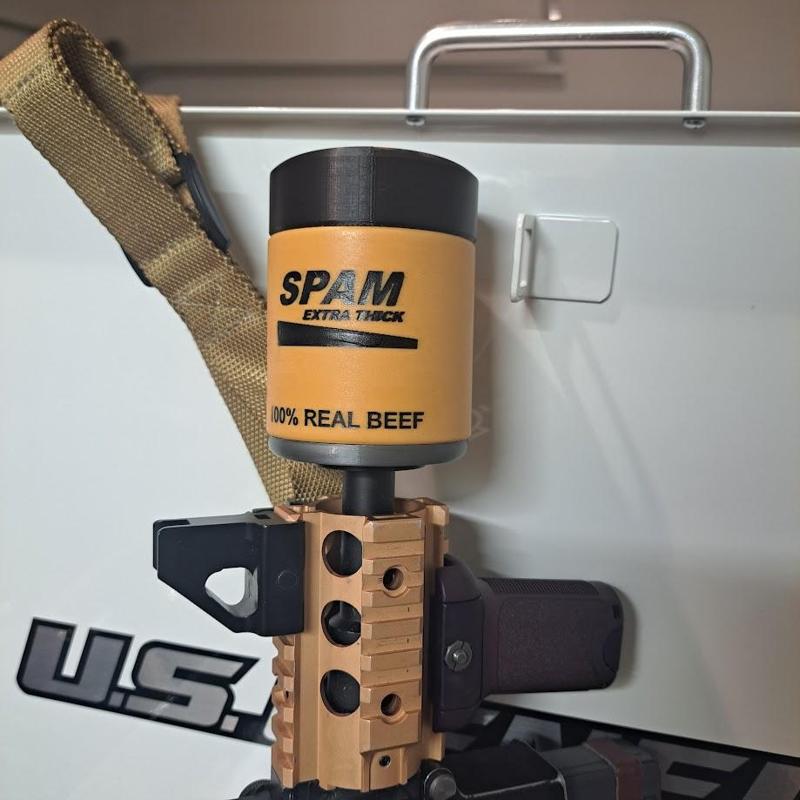 "SPAM" Airsoft Non-Suppressing Muzzle Device