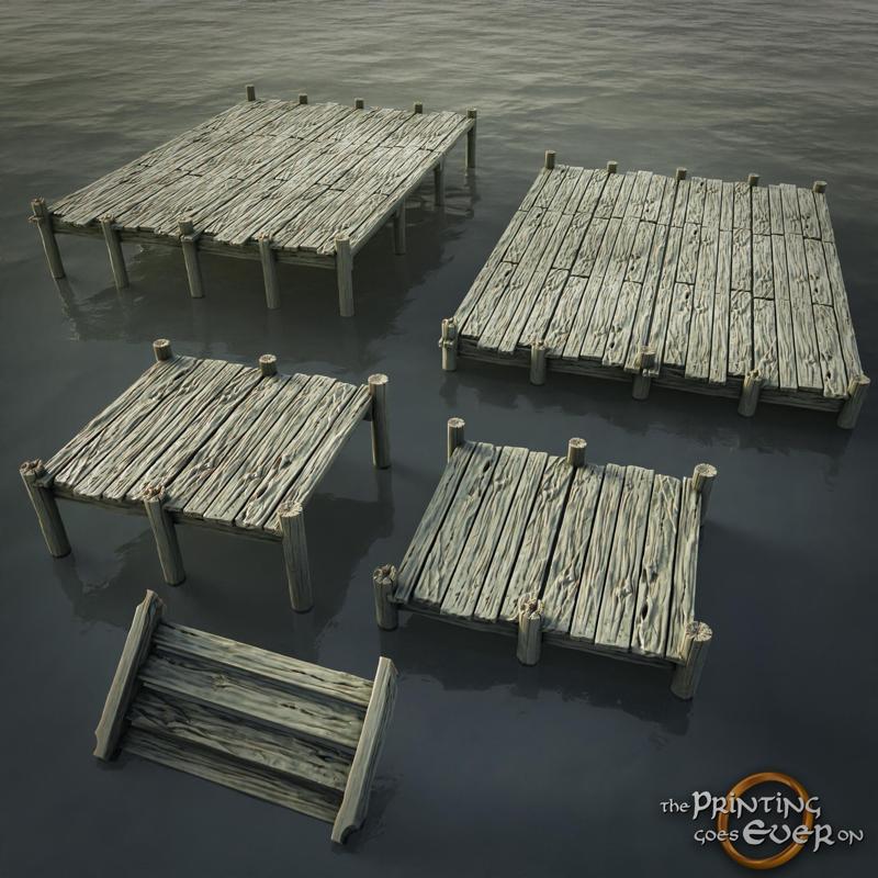 Modular Pier Terrain Set - Supportless