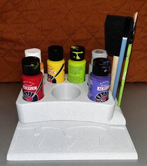PAINT STAION W/ DETACHABLE PALETTE