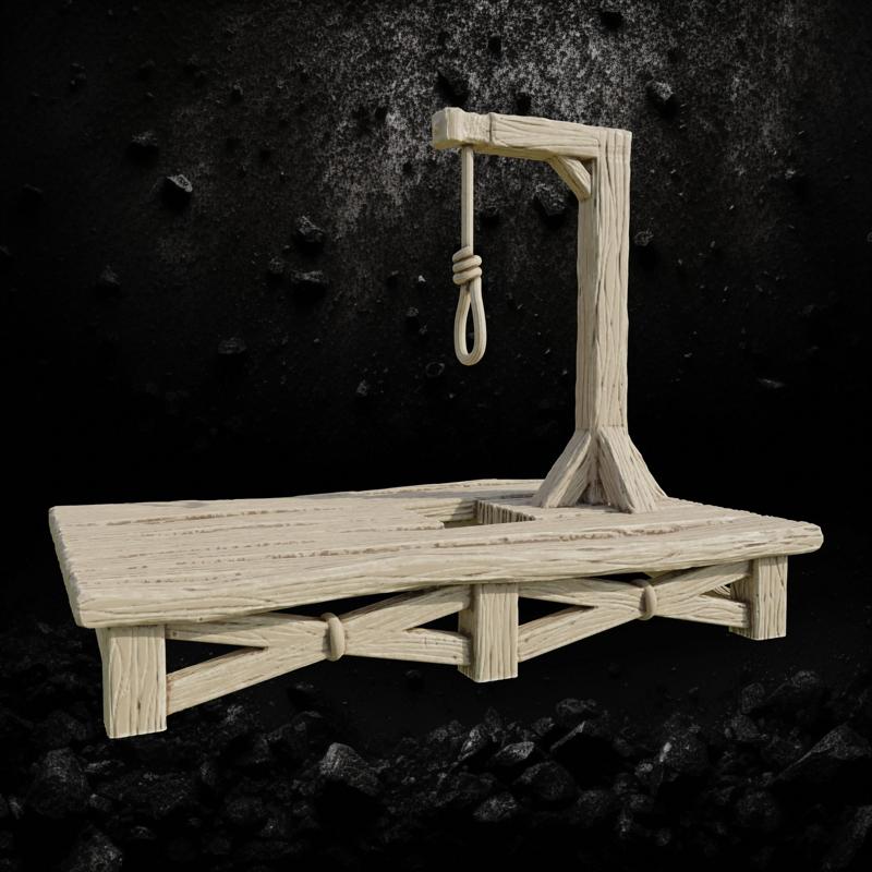Medieval Torture Gallow with rope
