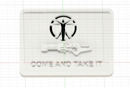 FO4 Come And Take It. institute plaque