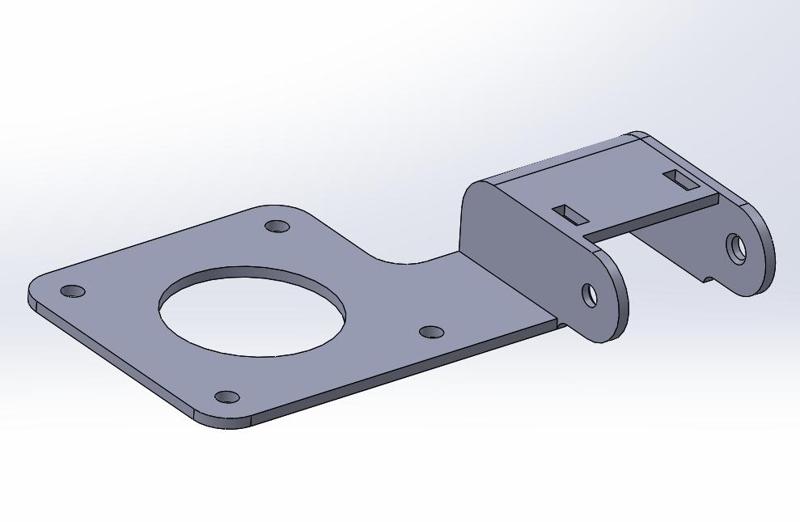 Ender 3 Cable Chain Extruder Braket