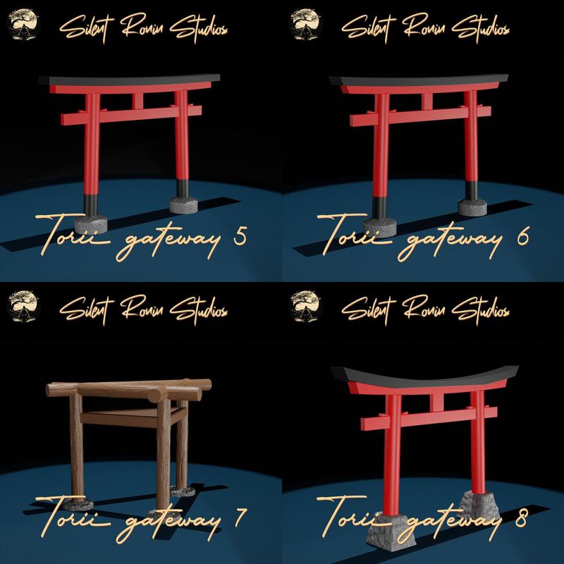 Feudal Japan Torii Gateways Pack #2