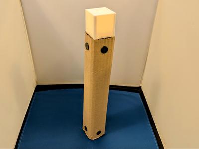 Cardboard Minecraft Inspired Torch