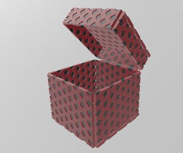 Multi-Material Burgundy Box
