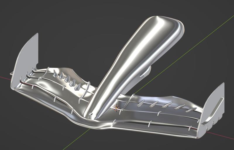 Ferrari SF23 front & rear wing for hat