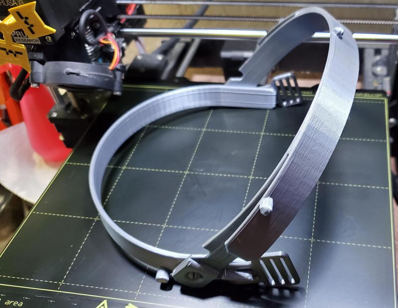 Reinforced and Easier to Print Rotating Face Shield - US Version